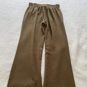 Michael Kors, Polyester Brown Pants, Wide Leg, Small